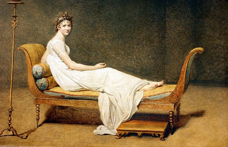 Jacques-Louis  David Portrait of Madame Recamier